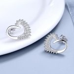 Circle of Light Heart Earrings